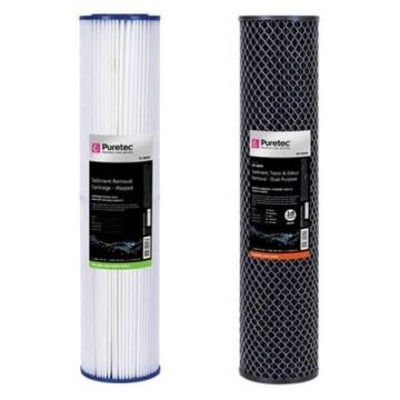 Puretec Hybrid G7 & R2 Dual Filter Cartridge Kit PL05MP2 - DP10MP2 20"