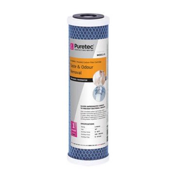 Puretec MC011-S 1 Micron Moulded Carbon Water Filter Cartridge 2.5" x 10" 