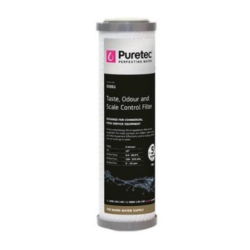 Puretec SC051 5 Micron Scale Triple Action Water Filter Cartridge 2.5" x 10" 