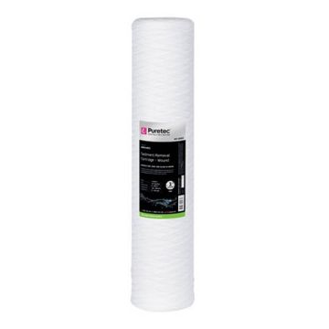 Puretec WD05MP2 Wound Sediment Water Filter Cartridge 4.5" x 20" 5 Micron   