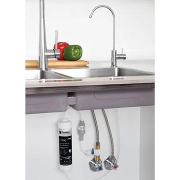 Puretec X4 Water Filter Kit Undersink With High Loop Faucet 