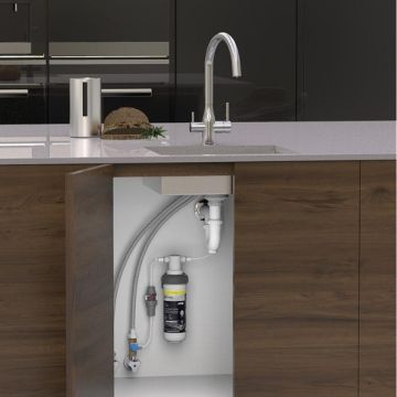 Puretec Z1-E10-CH Bright Chrome Tripla Elite 3 Way Kitchen Mixer Tap & Water Filter Package