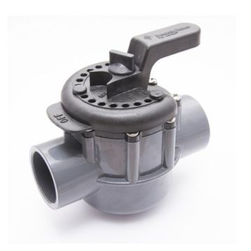 50mm 2" Pvc 2 Way Ball Valve Solvent Weld TBV2W50