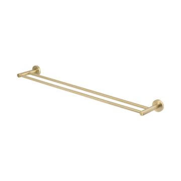 Cob & Pen Double Towel Rail 750mm Brushed Gold - Radford