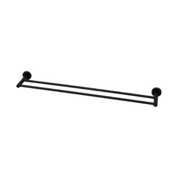 Cob & Pen Double Towel Rail 750mm Matte Black - Radford