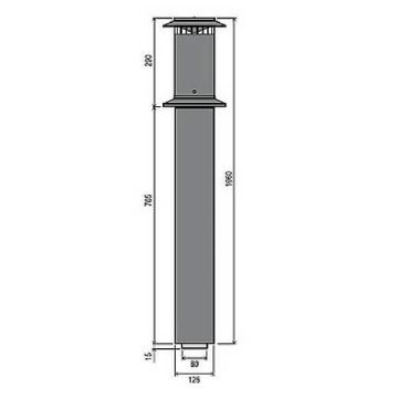 Rinnai FFROOFCOWL Vertical Flue Terminal