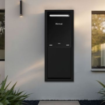 Rinnai RBOX04LBLK Water Heater Black Metal Recess Box Suits Builders B26