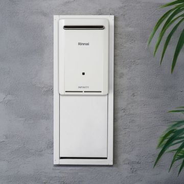 Rinnai RBOX04LW Water Heater White Metal Recess Box Suits Infinity B16-20-26