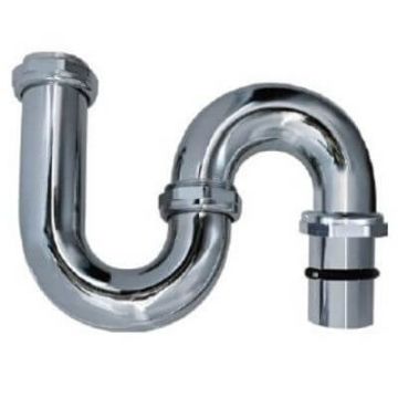 50mm S Trap Copper Chrome BSP Loose Nut