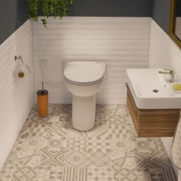 Saniflo Sanicompact 43 Macerating Toilet Suite SA106 - 1 Available Inlet   