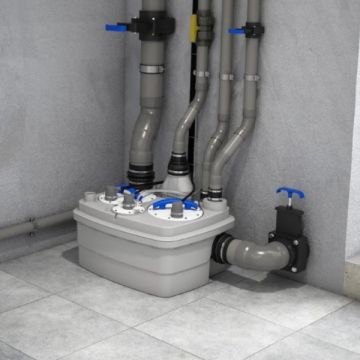 Saniflo Sanicubic 2 PRO WP Sewer Macerator Pumping Station SA104WP Twin Motor