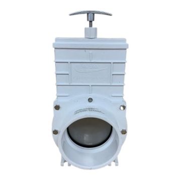 100mm 4" Sliding Gate Valve Stainless Paddle Suit PVC Pressure Pipe TGVP100S