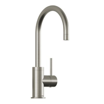 Stiebel Eltron Brushed Nickel Goose Neck Open Vented Sink Mixer 207886