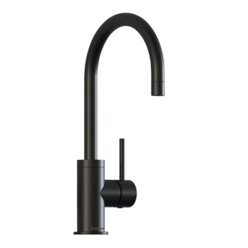 Stiebel Eltron Matte Black Goose Neck Open Vented Sink Mixer 207884