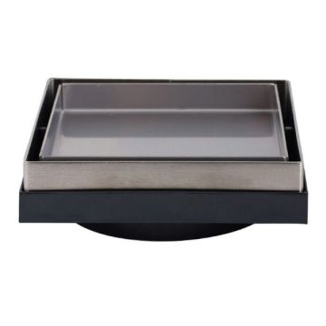 Tile Insert Point Drain 130mm x 130mm x 100mm Outlet FW-130TI