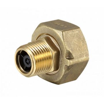 Water Meter Coupling With Check Valve 25mm Female X 15mm Male MC8 1" X 1/2" BSP CLEARANCE