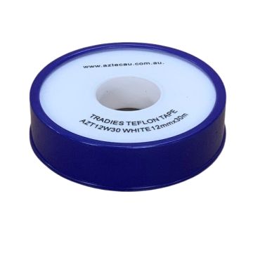 WHITE Tradies Thread Sealant Tape 15mm X 30m