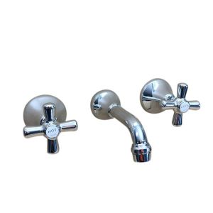 Traditions Bath Set Chrome Ceramic Disc 150mm Fixed Outlet STC180