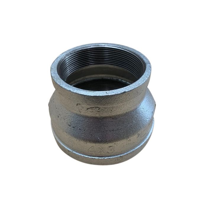 100mm X 80mm Socket Reducing Galvanised Mal 
