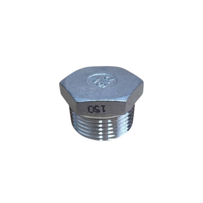 10mm 3/8" Plug Hex BSP Stainless Steel 316 150lb