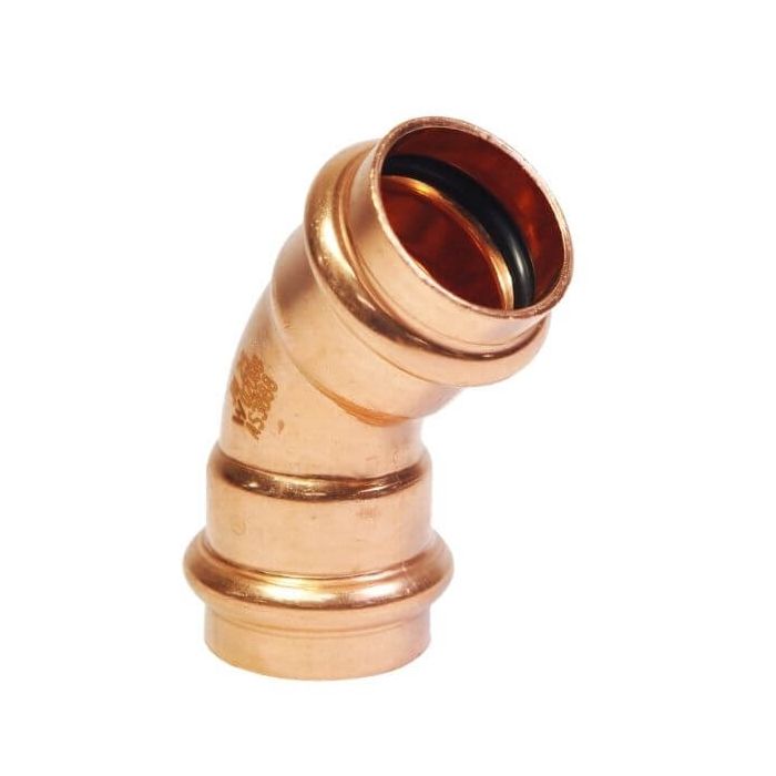 15mm Elbow 45 Deg Water Copper Press 1/2" 15mm Elbow 45 Deg Water Copper Press 1/2"
