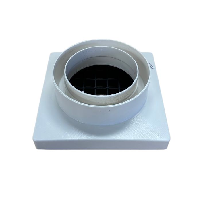 150mm PVC Square Stormwater Grate Suits 90mm & 100mm Pipe SSWF0622