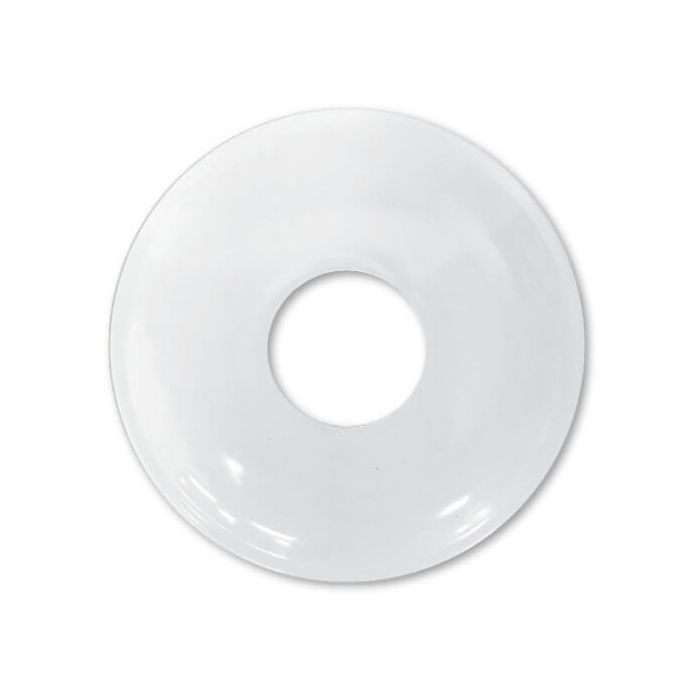 15mm 1/2" BSP X 10mm Rise Cover Plate White Metal