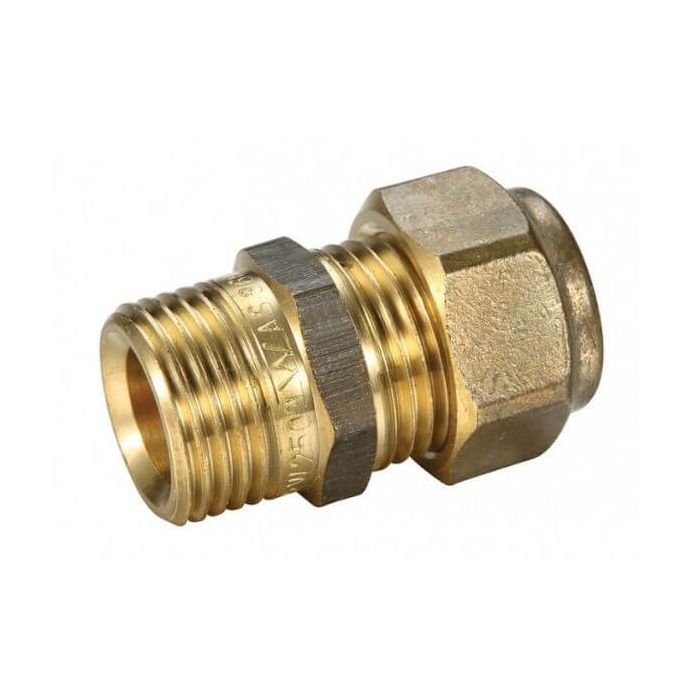 15mm Male BSP X 20C Copper Olive Union Compression 