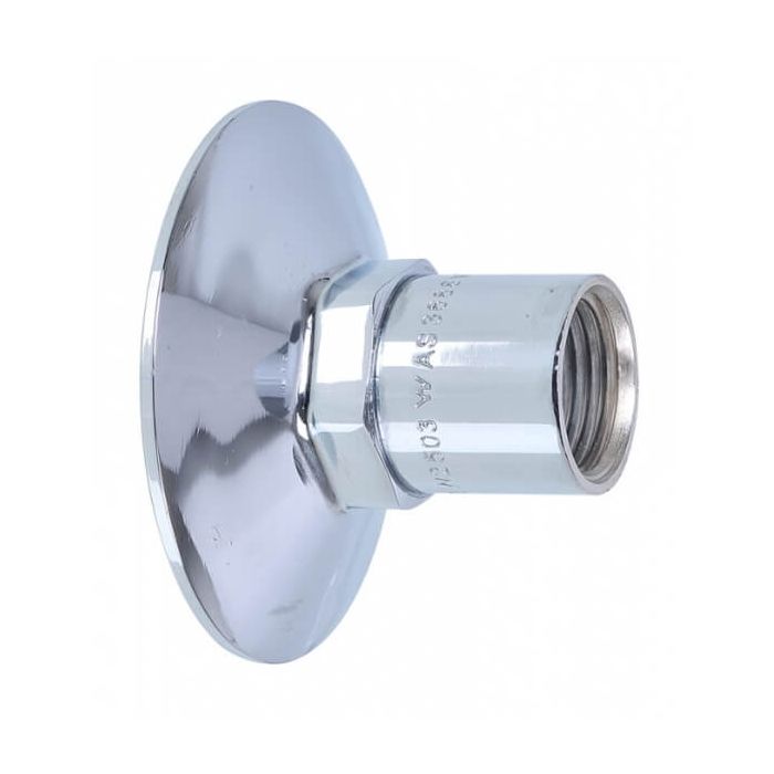 15mm 1/2" X 50mm Brass Bib Extension Chrome M&F BSP