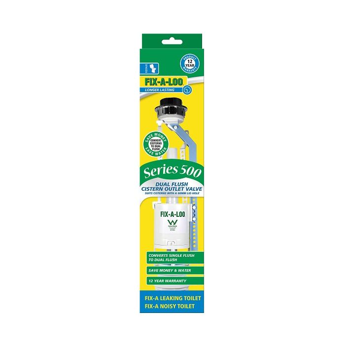 Fixaloo Series 500 Dual Flush Toilet Cistern Outlet Valve 6/3 Litre 229847 