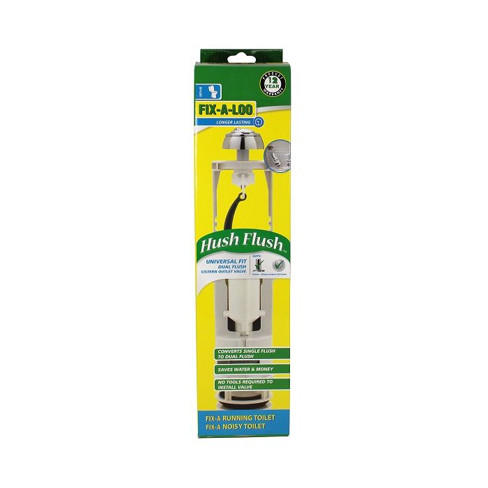 Fixaloo Hush Dual Flush Toilet Cistern Outlet Valve 6/3 Litre 229878  