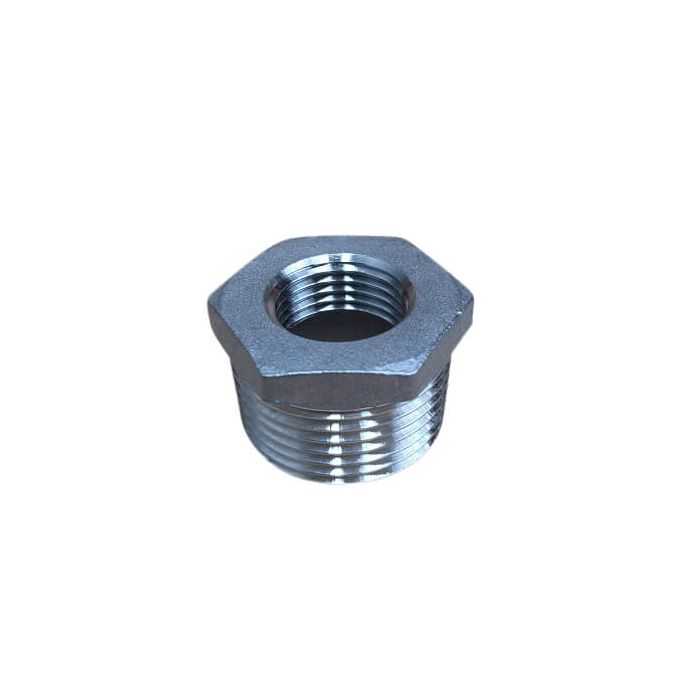 25mm X 15mm 1/2" Bush Reducing BSP Stainless Steel 316 150lb