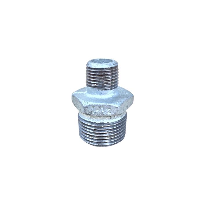 25mm X 15mm Galvanised Hex Nipple Reducing
