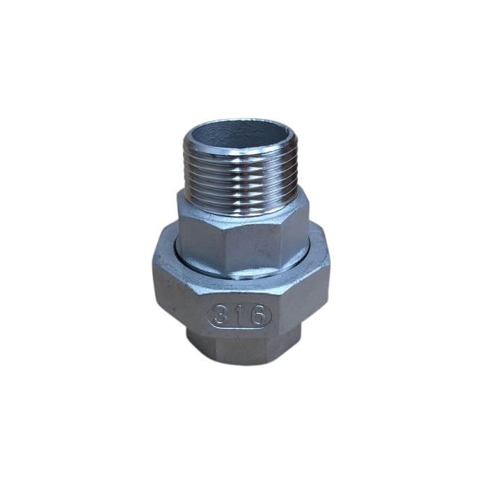 32mm Barrel Union M&F BSP Stainless Steel 316 150lb