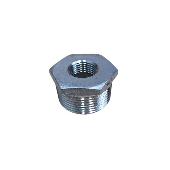 32mm X 15mm 1/2" Bush Reducing BSP Stainless Steel 316 150lb