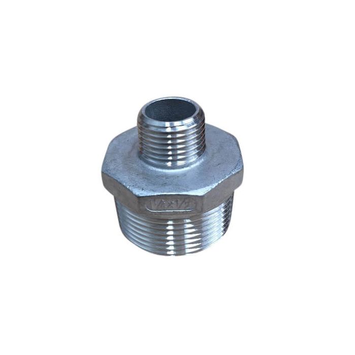 32mm X 15mm 1/2" Hex Nipple BSP Stainless Steel 316 150lb