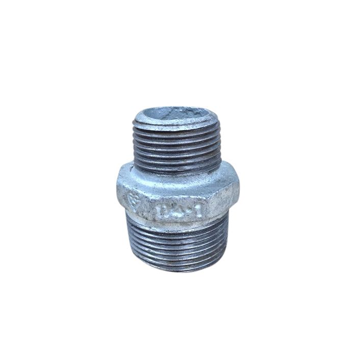 32mm X 25mm Galvanised Hex Nipple Reducing 