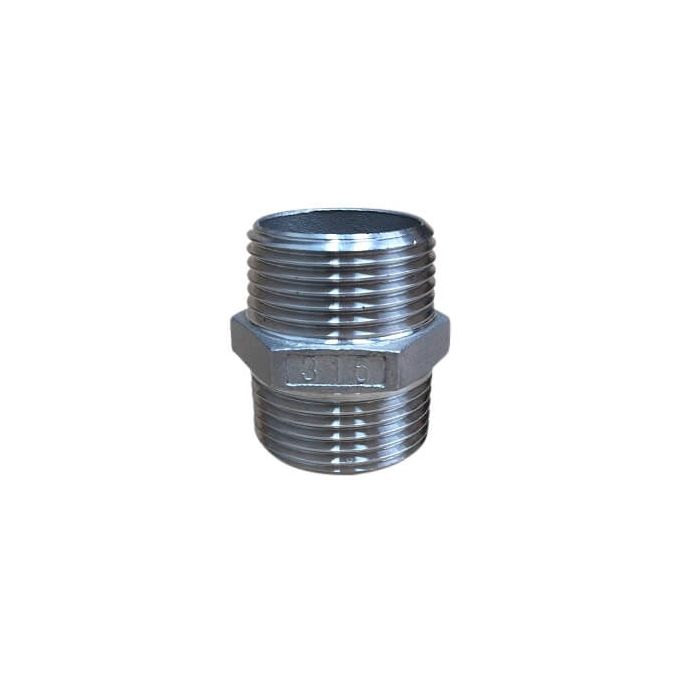 40mm Hex Nipple BSP Stainless Steel 316 150lb
