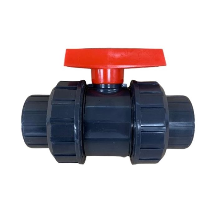 25mm 1" PVC Ball Valve Double Union Pressure Solvent Weld Joint SBVDUS025