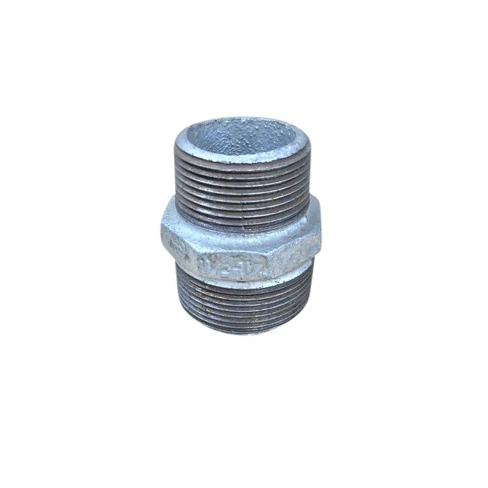 40mm X 32mm Galvanised Hex Nipple Reducing 40mm X 32mm Galvanised Hex Nipple Reducing