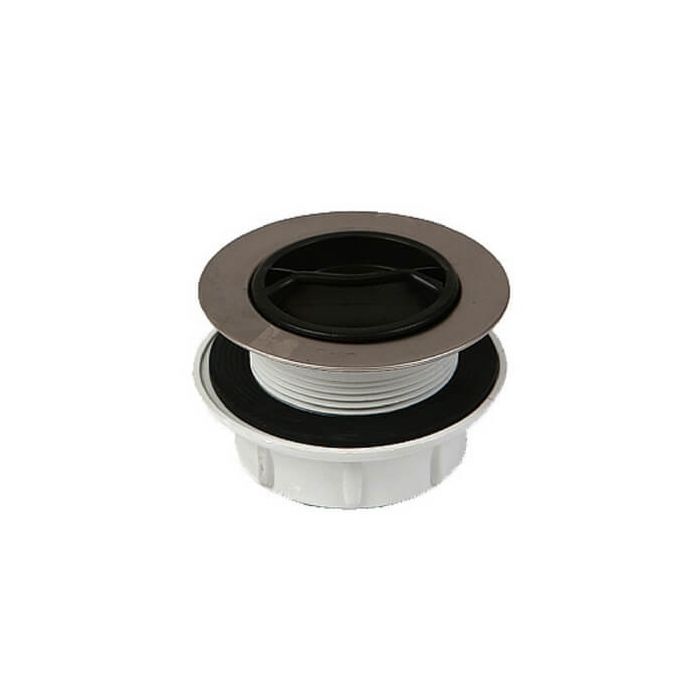50mm Pvc Sink Plug & Waste Stainless Steel Trim