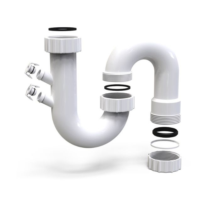 50mm S Trap PVC With Nipple