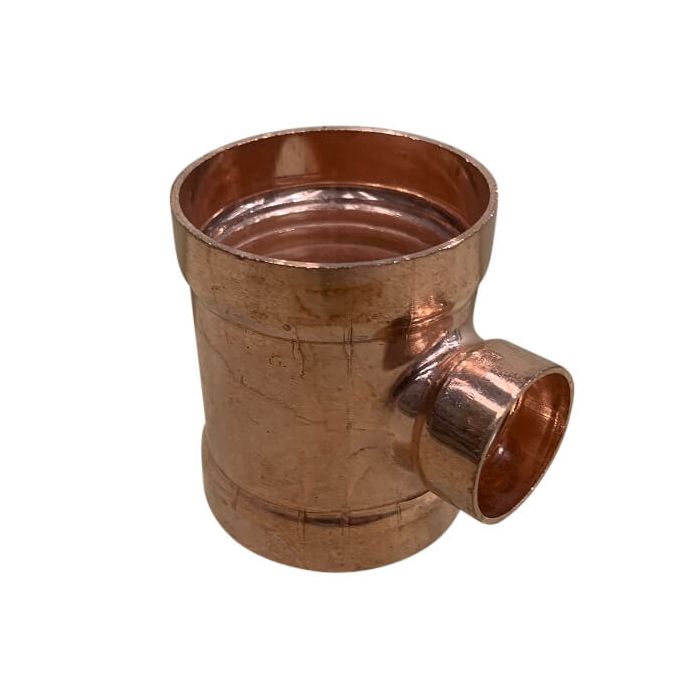 50mm X 25mm Copper Tee Reducing High Pressure Capillary 