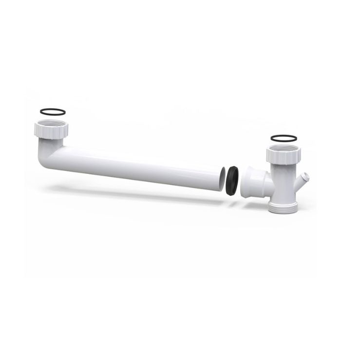 50mm X 300mm Double Bowl Connector PVC With Nipple 