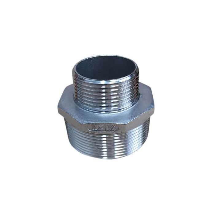 50mm X 32mm Hex Nipple BSP Stainless Steel 316 150lb