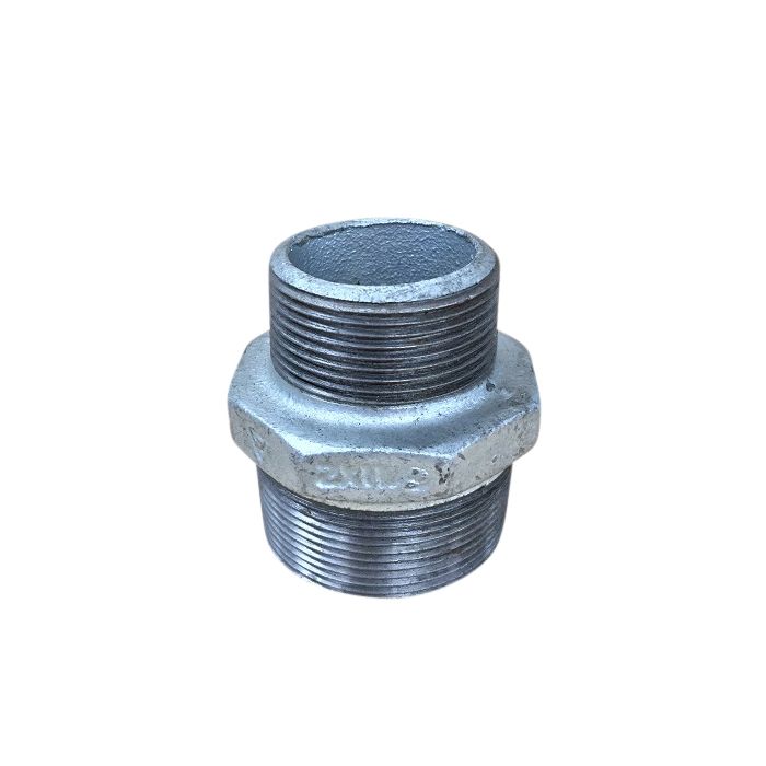50mm X 40mm Galvanised Hex Nipple Reducing