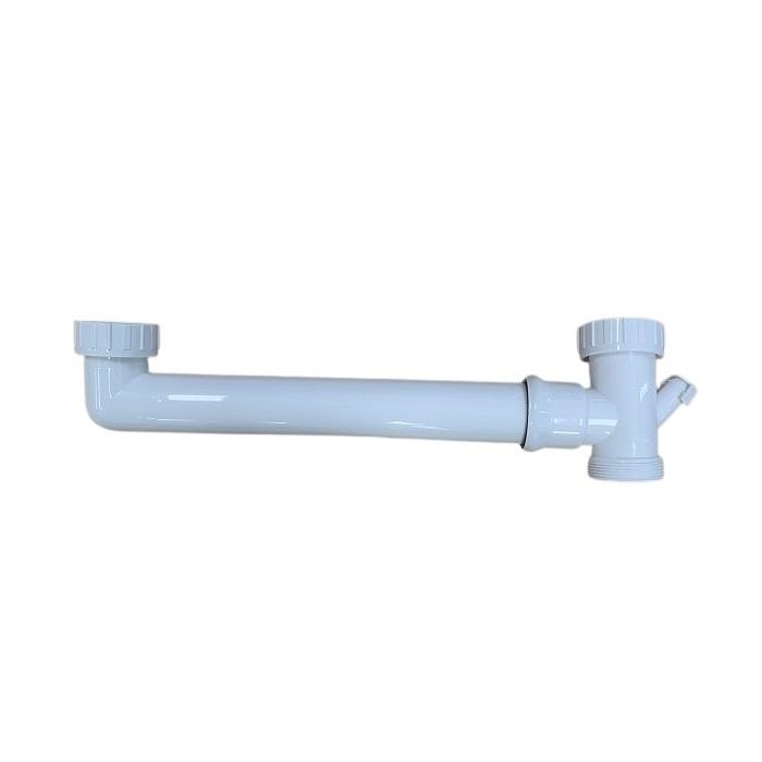 50mm X 600mm Double Bowl Connector PVC With Nipple 