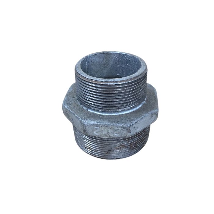 65mm X 50mm Galvanised Hex Nipple Reducing  
