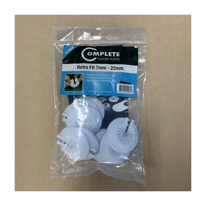 Aquarius Retro Fit Cover Plate Plastic 7mm-22mm CPRF07-22 PK10