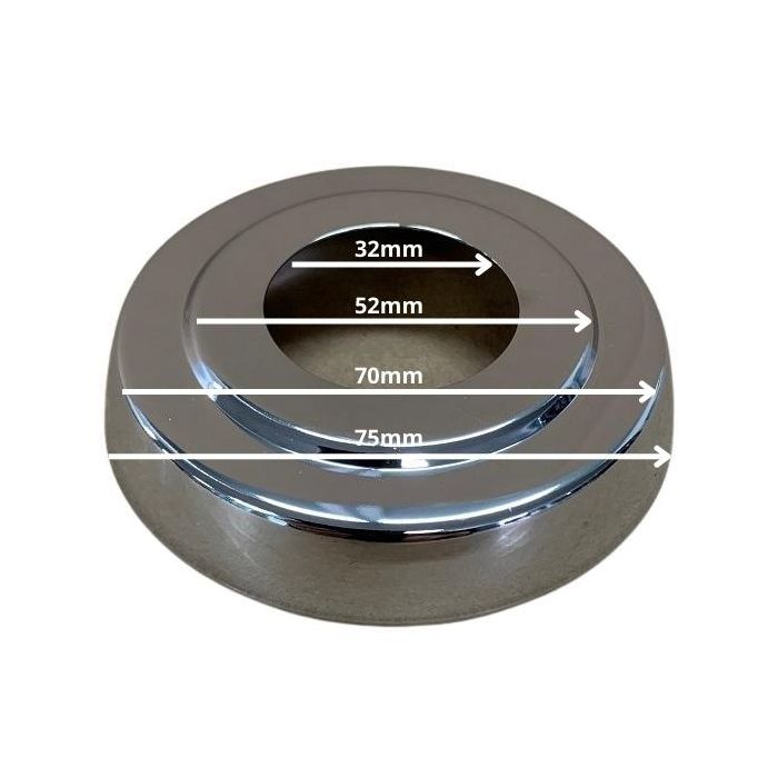 Aquarius Tap Flange Trouble Dome Chrome CPTD32